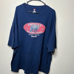 National Parks Outdoor Nature Tee Short Sleeve T-Shirt Bear Design